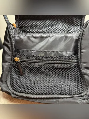 Victoria's Secret Black Toiletry bag pouch with Pink 'Forever an Angel' Script. thumbnail 5