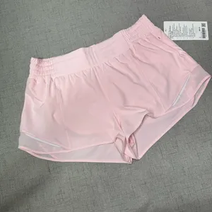Lululemon Hotty Hot High Rise Athletic Shorts Strawberry Milkshake Pink 12 NWT thumbnail 6