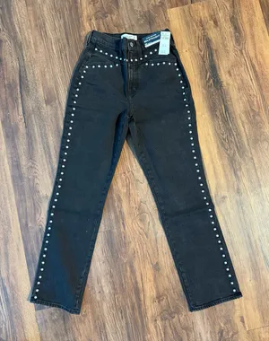 Abercrombie High-Rise Jeans 90s Straight Curve Love thumbnail 1