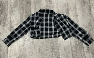 Shein Flannel Button-Up Plaid thumbnail 1