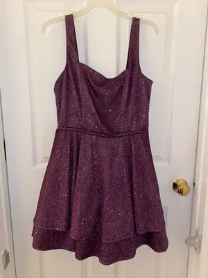 City Triangles Purple homecoming dress thumbnail 2