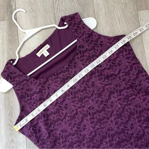Coldwater Creek Lace Sleeveless Tank Top Purple (small) whimsigoth goth witchy thumbnail 2