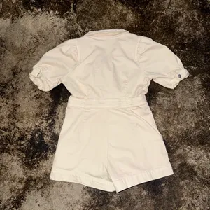 Day and Moon Cream Denim Material Romper White Size M thumbnail 3