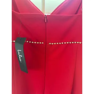 Lulus Red Mini Dress Y2K Glam rhinestones size XL Homecoming Date Party 90s thumbnail 5