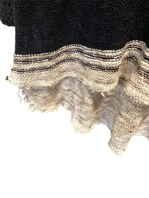Free People So Perfectly Yours Striped Sweater Beige Size L Beach Coastal Boho thumbnail 10