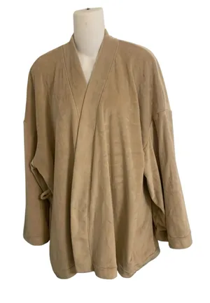 SKIMS Taupe Plush Robe Ladies Sz XS Velour Luxury Missing Belt Plush thumbnail 1