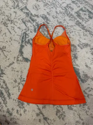 Lululemon Open Your Heart Tank Dazzling Orange Y2K Vintage Size 4 thumbnail 4