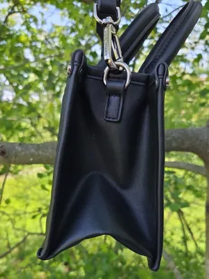 Steve Madden Black Quilted Mini Satchel crossbody new without tag thumbnail 5
