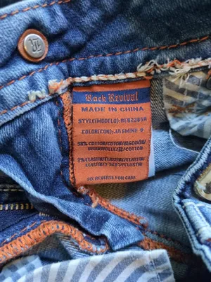 Rock Revival Jasmine Skinny Blue Jeans Womens Sz 26 (26x31) Stretch Rhinestone thumbnail 14