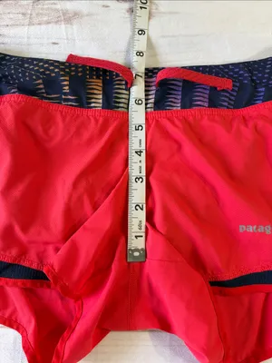 Patagonia Red Women's Athletic Shorts thumbnail 4