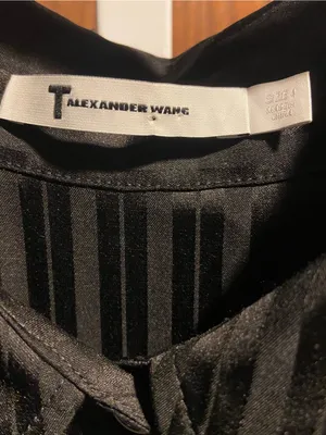 Alexander Wang Black Long Vest Duster silk and rayon size 4 thumbnail 5