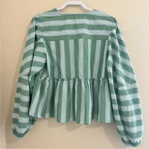 NEW Free People Brunch Babe Blouse Sz M thumbnail 6