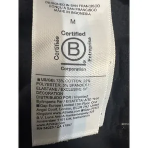 Athleta Easy Fleece Cargo Wide Leg Pants Black Women High Rise Size‎ Medium thumbnail 8