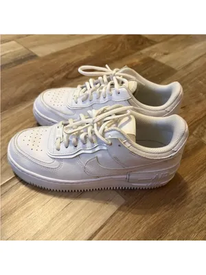 Nike Air Force 1 Shadow White Running Shoes thumbnail 4