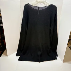 NWT Alo Yoga Cashmere Reform Long Sleeve Top Black Sweater L 100% Pure Luxury thumbnail 4