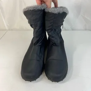 Totes‎ women's Rikki waterproof black faux fur lined zip snow winter boots shoes thumbnail 3