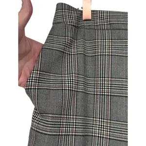 Nicole Miller New York Womens Gray Brown Plaid Wide Leg Trousers Pants Size 14 thumbnail 5