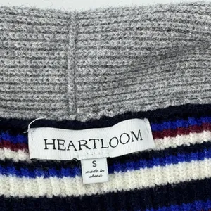 Heartloom‎ Open Cardigan Duster Sweater Grey with Stripes Size Small thumbnail 9