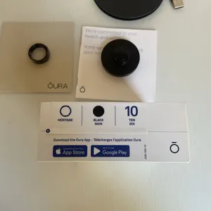 Oura Ring Gen 3 Heritage Black Size 10 Smart Ring Charger Cable Box thumbnail 11