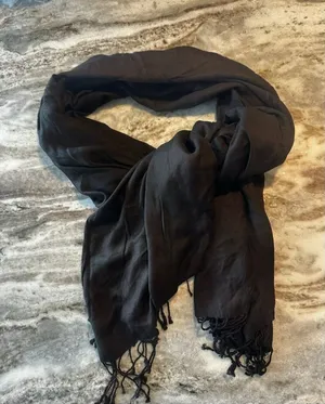 Bijoux Terner Black Pseudo Pashmina Scarf Wrap One Size thumbnail 1