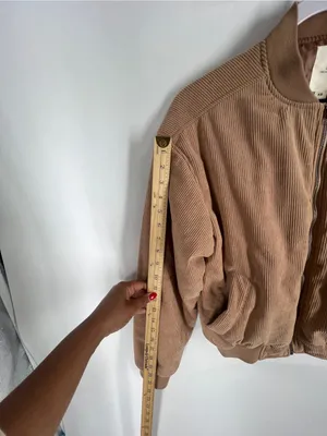 Thread & Supply Camel Corduroy‎ Bomber Jacket Size XS Tan thumbnail 11