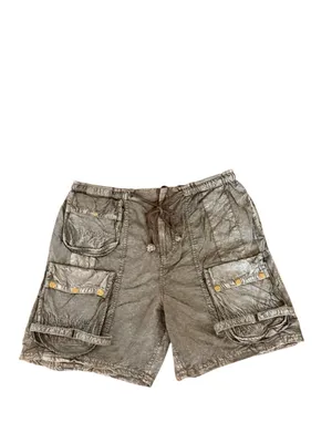 FREE PEOPLE Moon Bay Parachute Cargo Utility Shorts Army Green Size M thumbnail 4