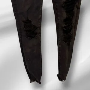 American Eagle‎ Super Hi-Rise Black Destroyed Jeans thumbnail 3