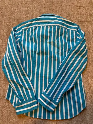 Lauren Ralph Lauren striped cotton button up shirt sz S thumbnail 4