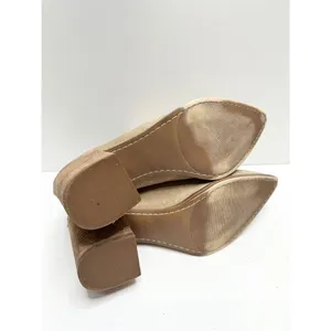 Steve Madden Tan Suede V-Cut Pointed‎ Toe Block Heel Ankle Booties Size 9.5 thumbnail 9