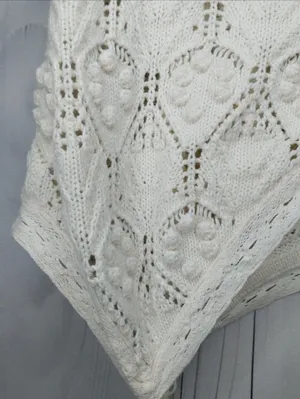 Aeropostale Ivory Coquette Boho Dollette Crochet Button-Front Festival Cami thumbnail 3