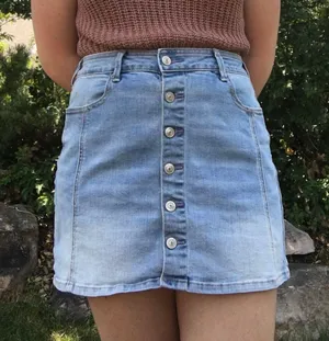 American Eagle Denim Mini Skirt thumbnail 1