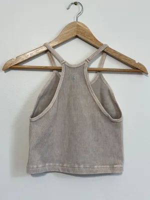 FP Movement Free People Happiness Runs Crop Tank Beige XS Small thumbnail 4