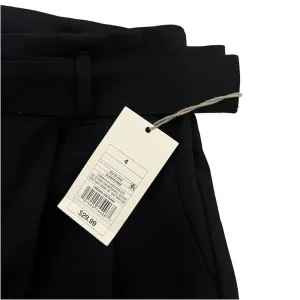 NWT A New Day Women's Black‎ Wide Leg Trousers Size 4 High-Waisted with Belt thumbnail 3