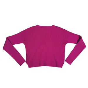 Abercrombie & Fitch Ribbed Cardigan Sweater Size XS Fuchsia Pink Preppy Y2K thumbnail 3