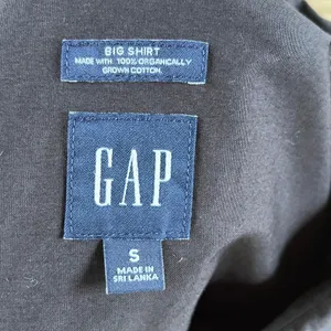 Gap Women's Big Shirt 100% Organic Cotton Black Size S thumbnail 8
