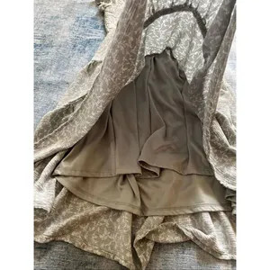 Altar'd State Sage Gray Green Ivory Floral Ruffle Sleeve Mini Dress S thumbnail 5