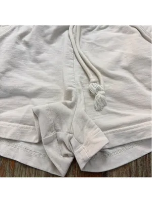 beardedgoat Womens XS/S Off White French Terry Hoodie Shorts Lounge Matching Set thumbnail 9