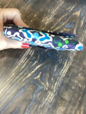 Vera Bradley Quilted Wallet in Ink Blue Medallion Print thumbnail 10
