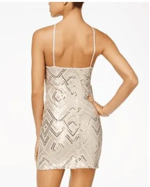 Crystal Doll Homecoming Sequin Bodycon Mini Dress Size 3 thumbnail 12