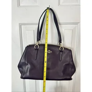 Coach authentic mauve shoulder/ hand bag no strap dark purple color thumbnail 9