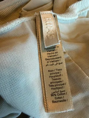 Skims Cotton Ribbed Bodysuit Neutral Taupe Stretch One Piece Slimming Size Small thumbnail 14