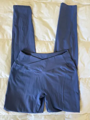 Alphalete Tenacity Mid Rise Athletic Leggings Blue Bonnet Small thumbnail 6