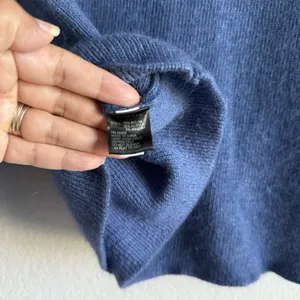 Gianni Bini Women’s Small Blue‎ Angora Blend Ruffle Tiered Bell Sleeves Sweater thumbnail 6