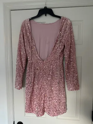 Sequin Dress Pink Size M thumbnail 2