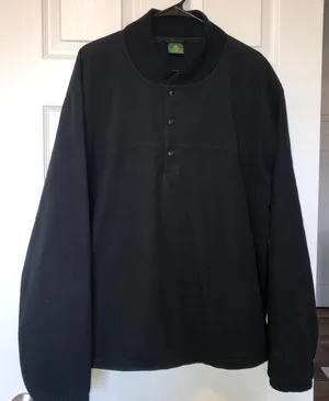 Cabela’s Quarter Button Pullover Black XL thumbnail 1