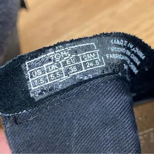 Toms Leila Bootie Ankle Boot Wool Suede Colorblock Gray‎ Black 7.5 thumbnail 11