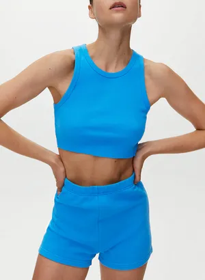 NWOT Crop Ribbed Tank XXS thumbnail 5