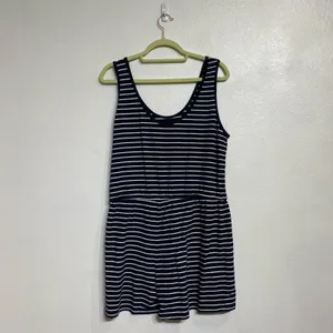 Tommy Hilfiger Navy Blue Striped Romper Sz M thumbnail 11