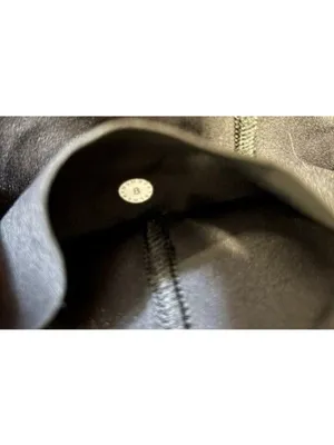Lululemon Black Laser-Cut Detail‎ High-Rise Leggings Size 8 thumbnail 3
