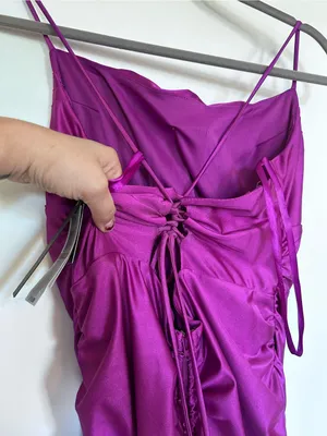 NWT City Studio Magenta Strappy Maxi Formal Prom Homecoming Dress Size 15/16 thumbnail 4
